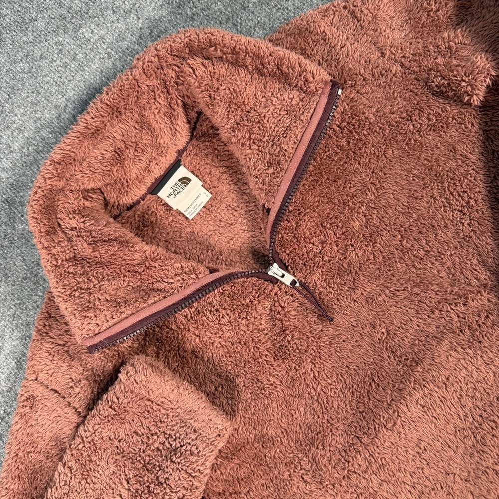 The North Face Dunraven Sherpa Fleece Pullover Rose Pink NF0A4R44 S #4441